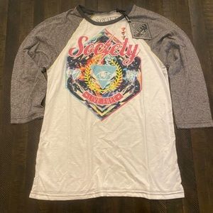 Society raglan shirt